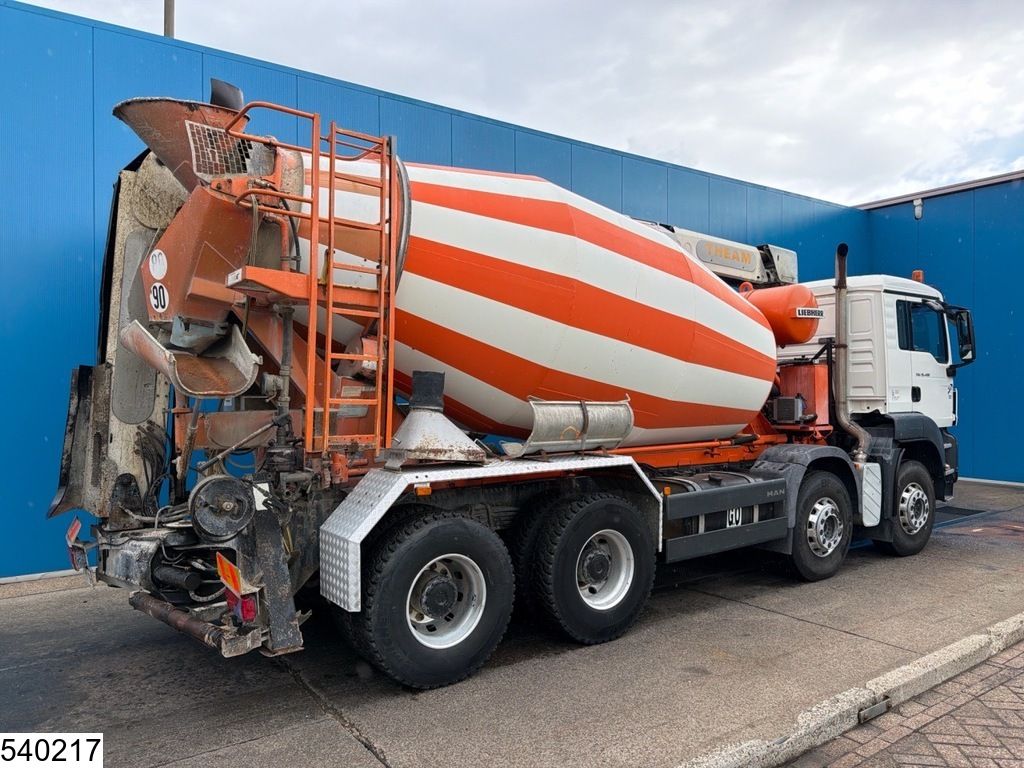 MAN TGS 35 420 8x4, EURO , Retarder, 9m3, Liebherr