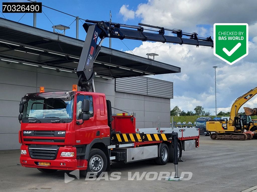 DAF CF CF85.360 6X2 LIKE NEW! 16.000km HIAB 377 E-7 Hipro Crane Lift+steering axle Euro 5