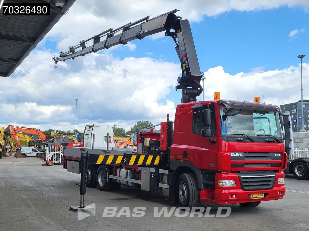 DAF CF CF85.360 6X2 LIKE NEW! 16.000km HIAB 377 E-7 Hipro Crane Lift+steering axle Euro 5