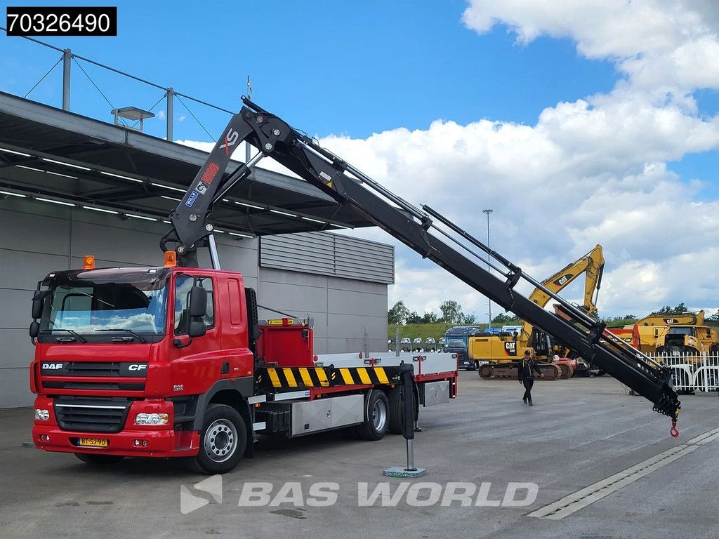 DAF CF CF85.360 6X2 LIKE NEW! 16.000km HIAB 377 E-7 Hipro Crane Lift+steering axle Euro 5