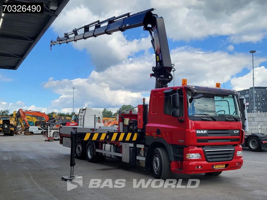 DAF CF CF85.360 6X2 LIKE NEW! 16.000km HIAB 377 E-7 Hipro Crane Lift+steering axle Euro 5