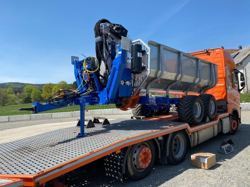 Scandic ST-10S 13t 9m Kran 750kg Hubkraft Druckluft Seilwinde Radantrieb