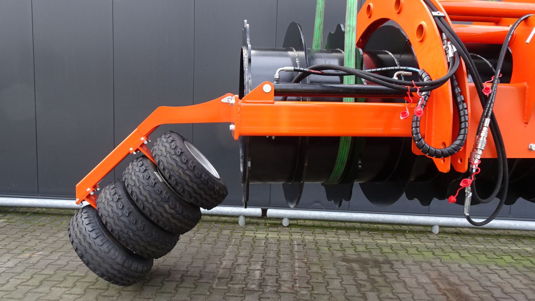 Kuil silage verdichting wals side shift hydraulische zij arm