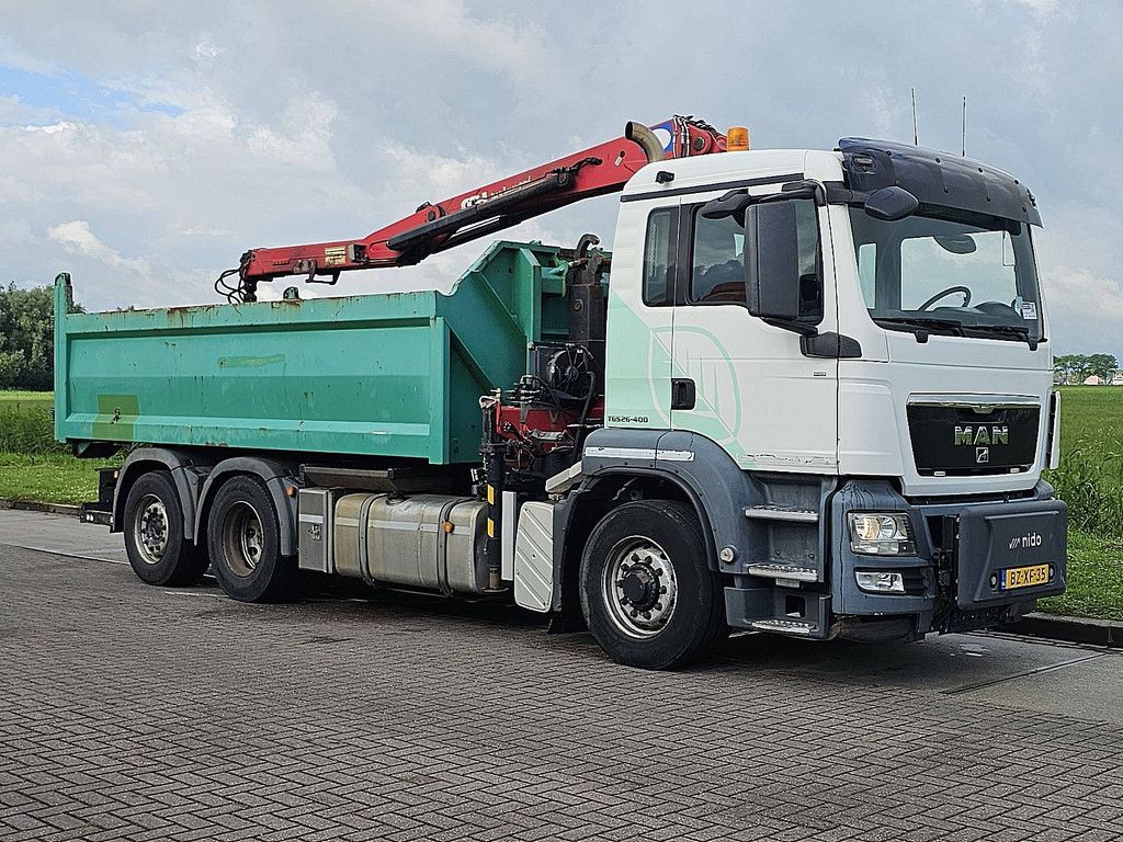 M.A.N. 26.400 TGS 6x4h-4 eev hmf crane