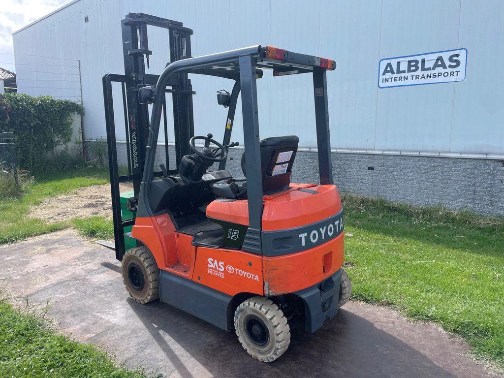 Toyota 7FBH15 heftruck 4m mast