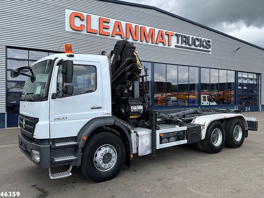 Mercedes-Benz Axor 2633 6x4 Hiab 16 Tonmeter laadkraan Manual Steel suspension