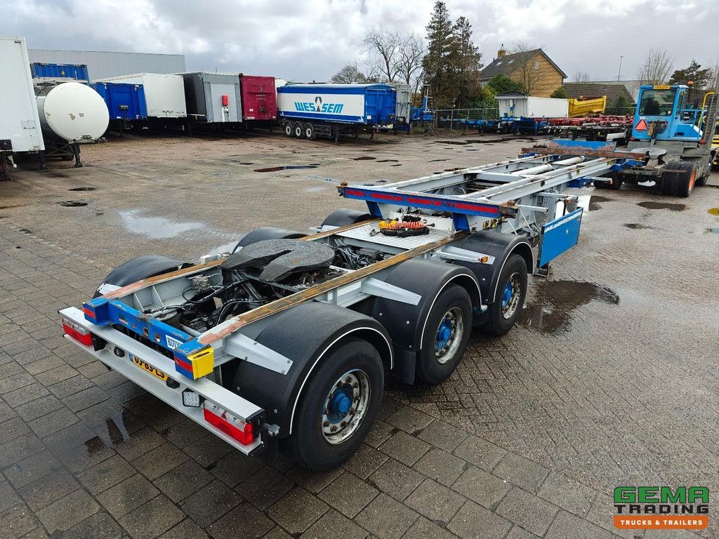 Burg BPO 15-27 CCXGX 3-Achs-BPW-LZV-Dolly – Hub-/Lenkachse – Hydraulischer Schiebetisch – 20 Fuß – 12/2026 APK