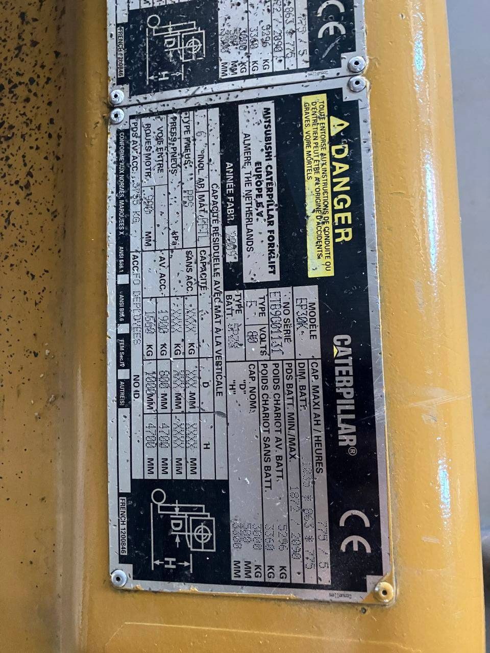 Gabelstapler Caterpillar EP30K-PAC Elektro 3000 kg 4,7 m 2009