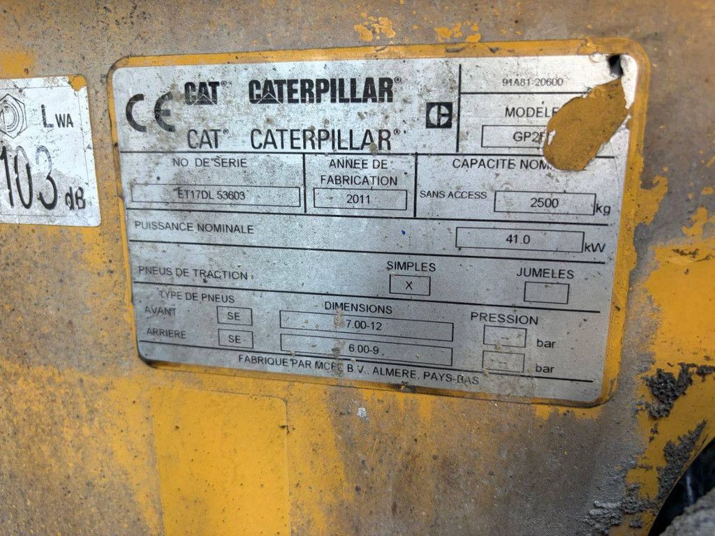 Gabelstapler Caterpillar GP25N LPG 2500kg 5,5m 2011