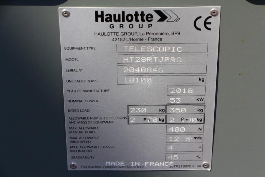 Haulotte HT28RTJ Pro Valid inspection, *Guarantee! 28 m Wor