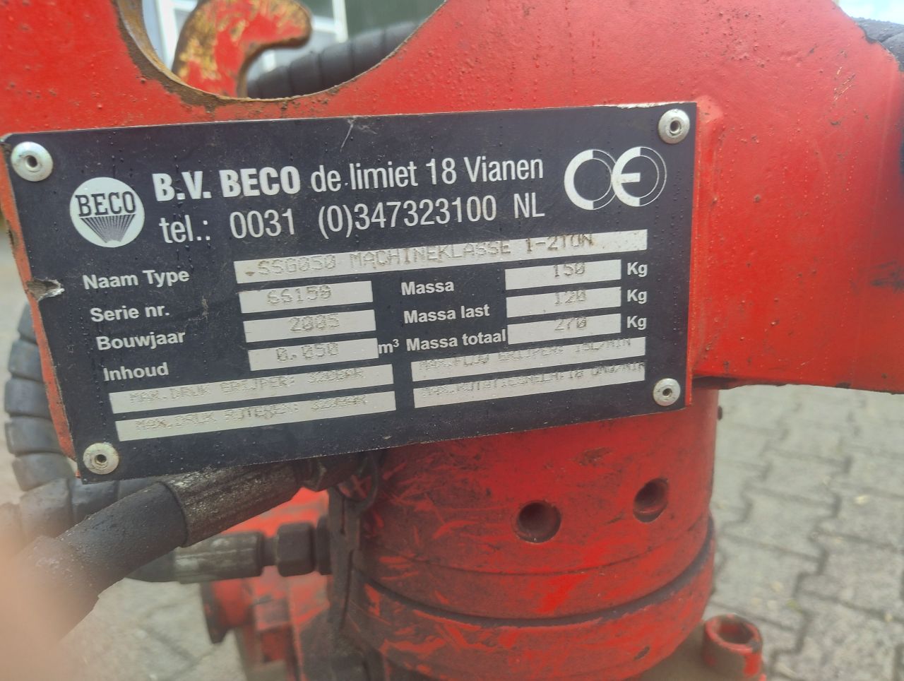Beco SSG050 Sorteergrijper cw05 - Machineklasse 1-2 ton