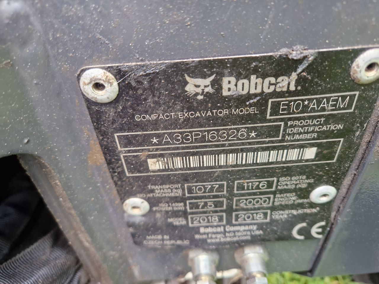 Minigraver bobcat e10