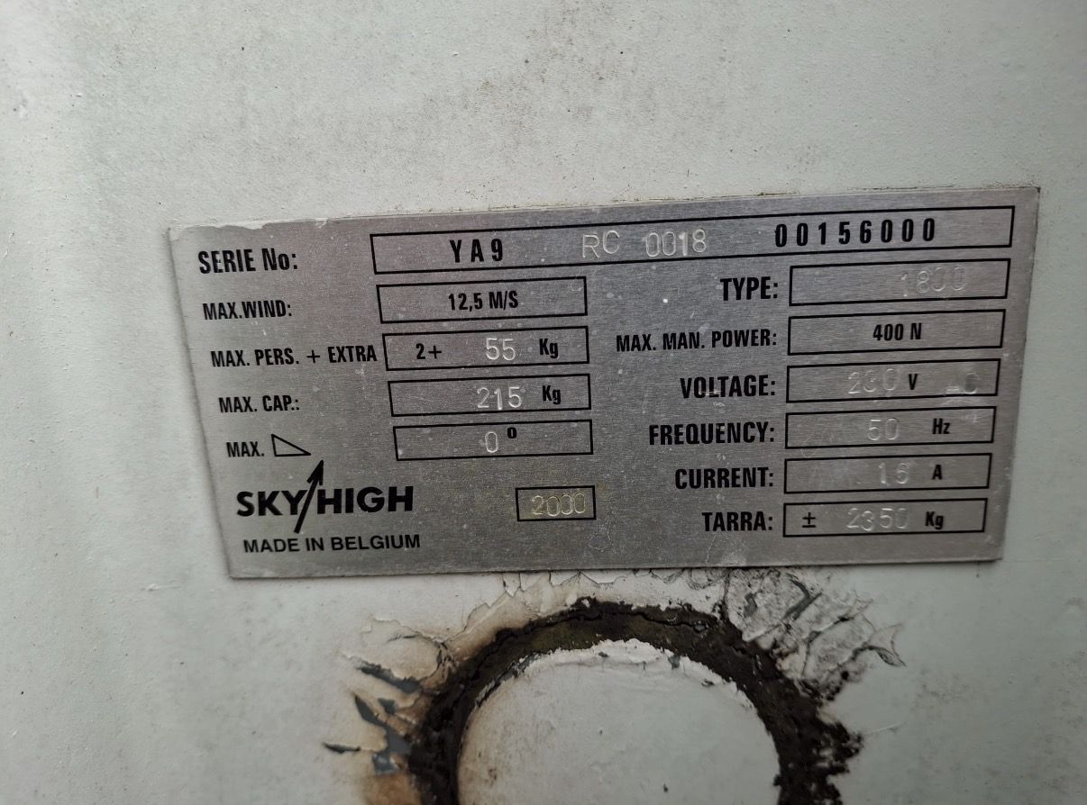 Sky High 1800 Aerial Work Platform