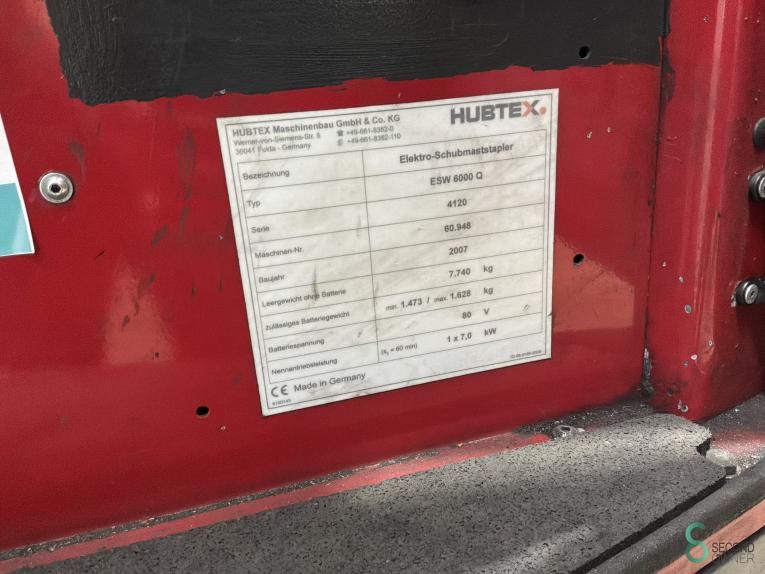 Reachtrucks Electric Hubtex ESW 6000 Q 2007
