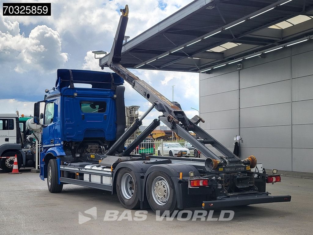 Mercedes Antos Antos 2548 6X2 Meiller RK20.65 Abrollkipper Lift+steering axle Automatic Euro 6