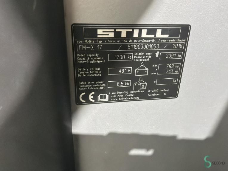 Schubmaststapler Elektrisch Still FM-X17 2018