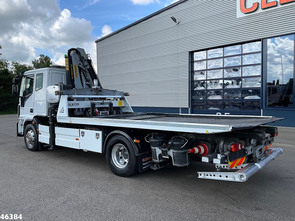 Iveco Eurocargo ML160E32 Euro 6 Falkom Abschlepp + Palfinger 19 Tm laadkraan
