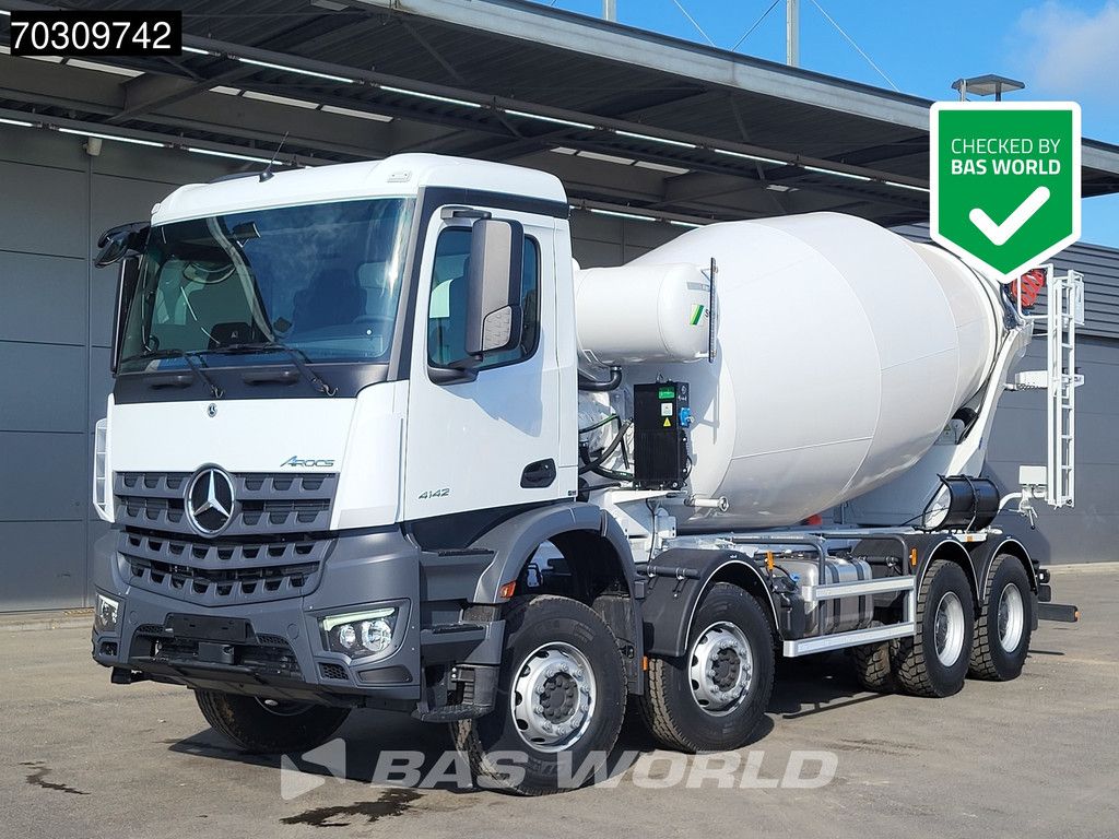 Mercedes Arocs 4142 8X4 NEW! 12m3 Stetter Mixer Steelsuspension Big-Axle Euro 6