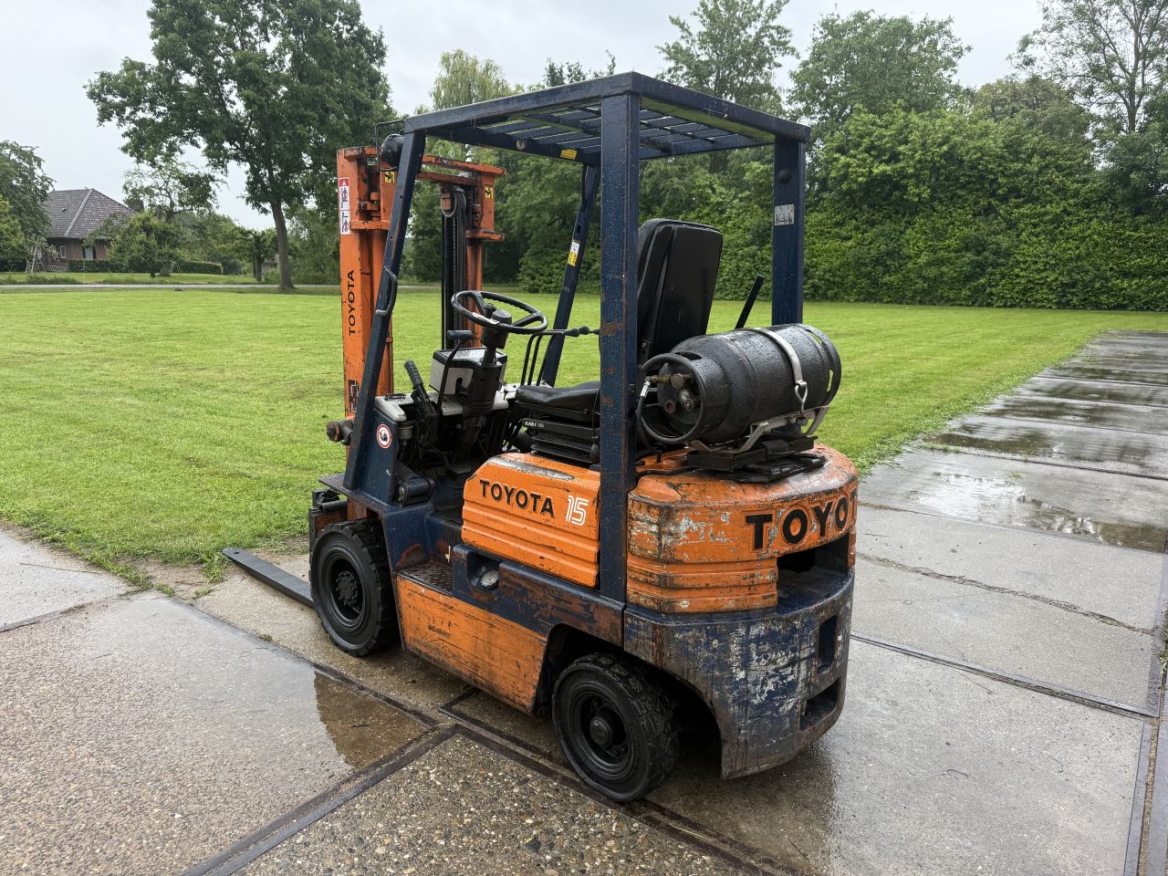 Toyota 1.5 tonner lpg heftruck Sideshift Doorkijkmast