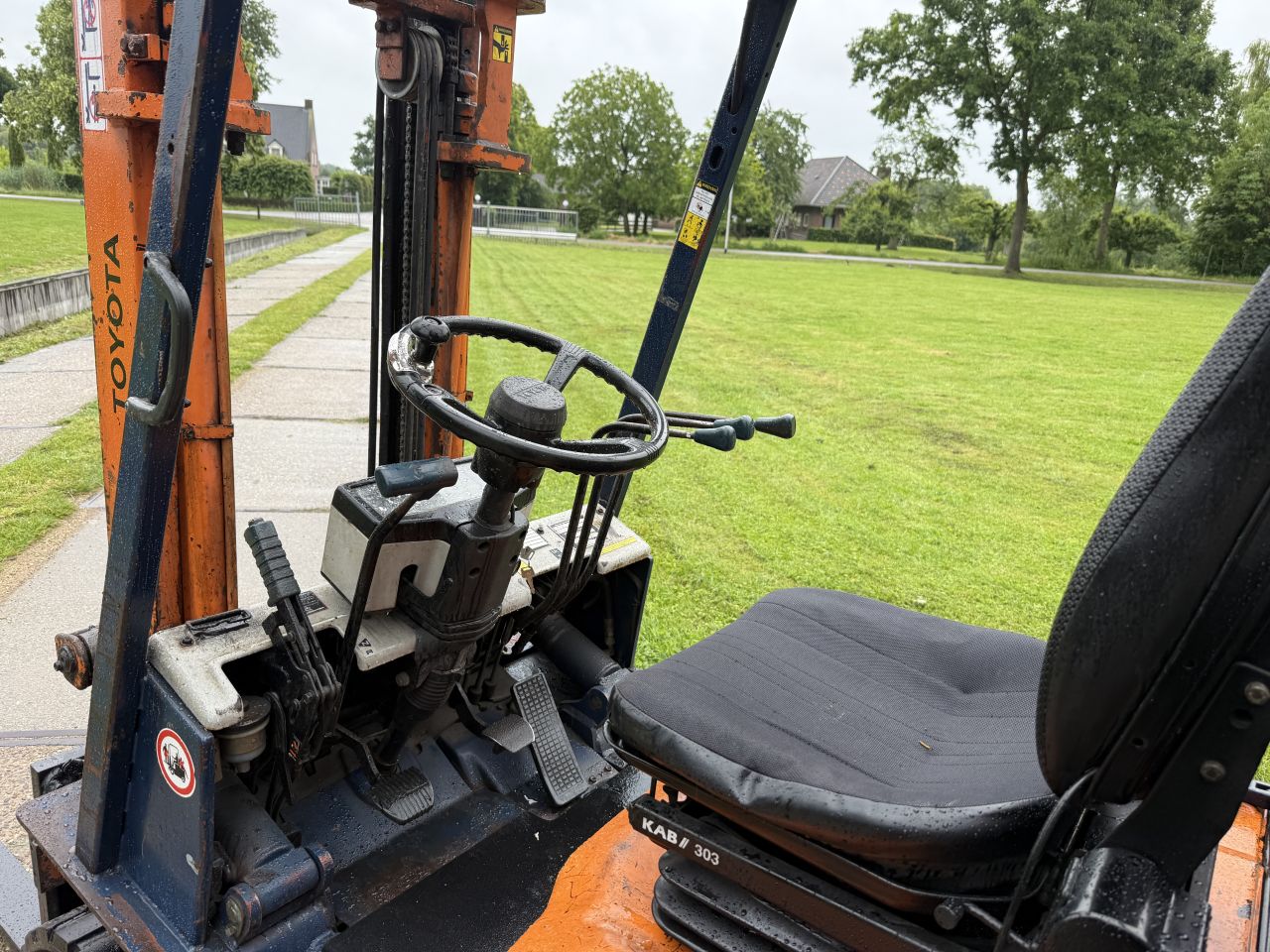 Toyota 1.5 tonner lpg heftruck Sideshift Doorkijkmast