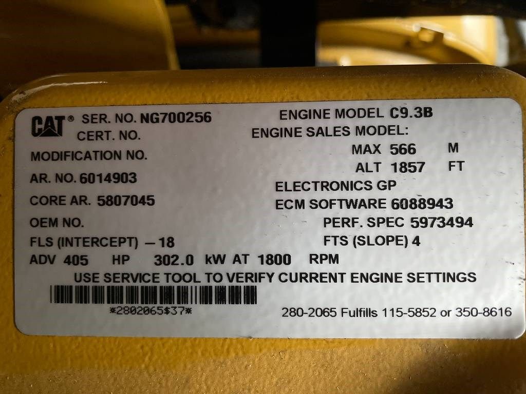 CAT XQP310 - Generator 310 kVA Stage V - DPX-18133