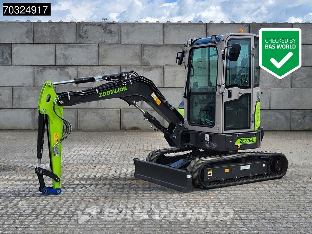 Zoomlion ZE27 GU KUBOTA ENGINE - CE CERTIFIED