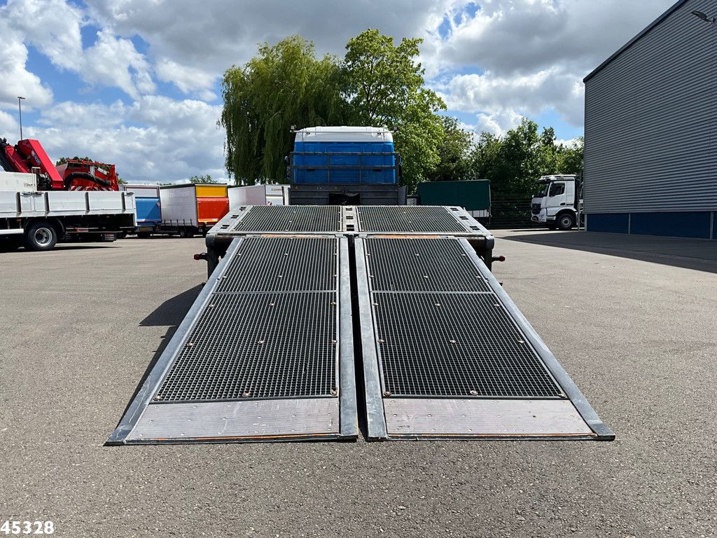 Scania P 410 8x2 Euro 6 Retarder Autotransporter met hydraulische oprijrampen