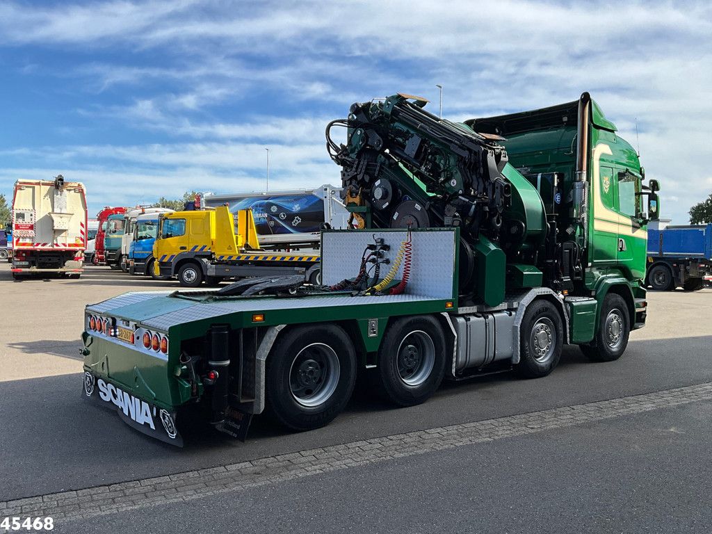 Scania R 490 8x4 Euro 6 Effer 140 Tonmeter laadkraan + Fly-Jib Just 283.508 km