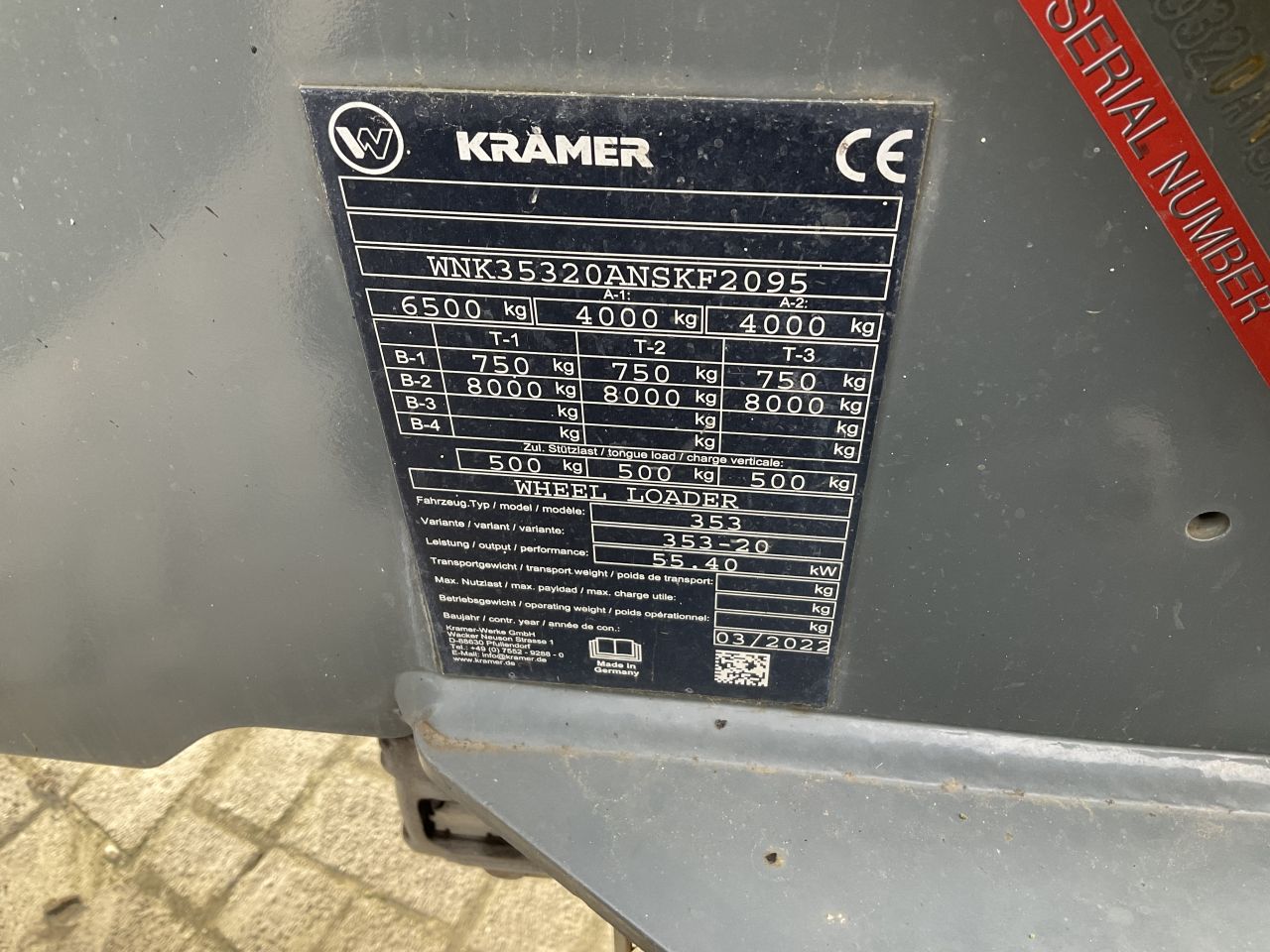 Kramer 5075 shovel. 2022. 976 uur