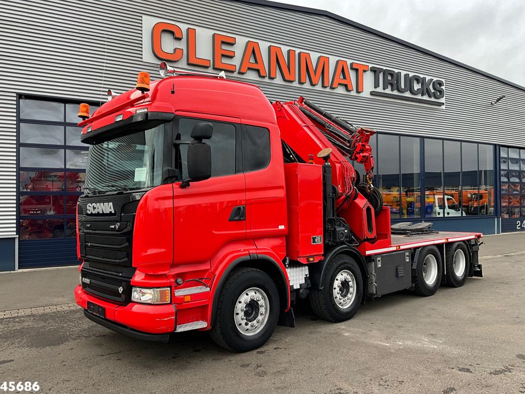 Scania R620 V8 8x4 Hiab 105 Ton/meter laadkraan + Fly-Jib!