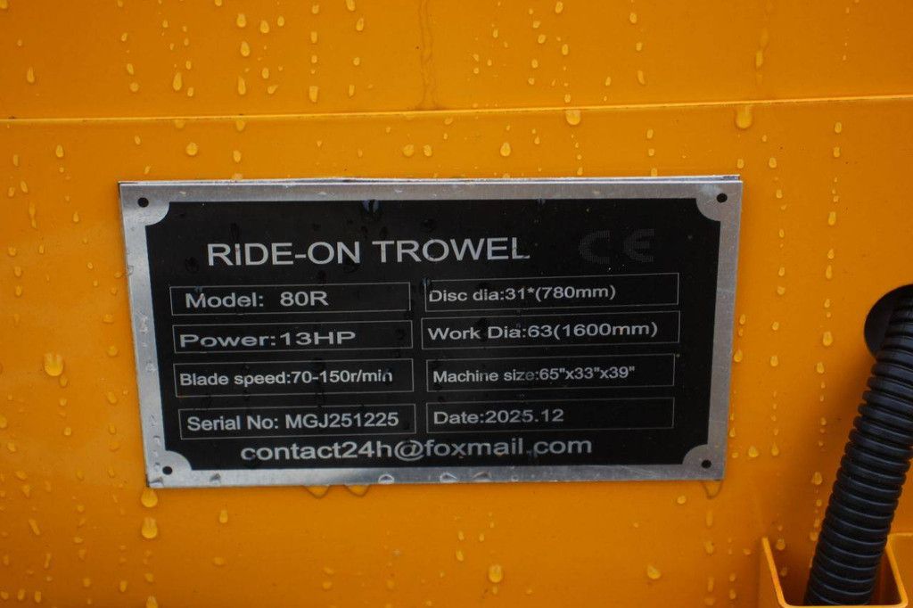 Ride-On Trowel 80R Concrete Power Supply Petrol 2025 New