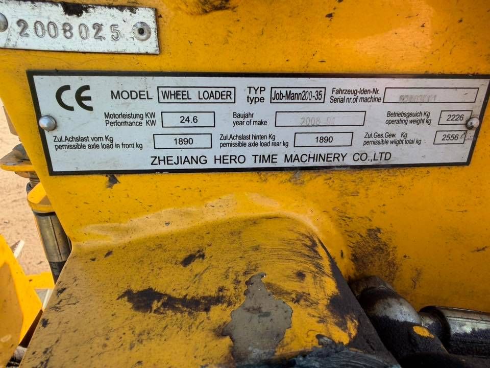 Articulated loader Jobmann 200-35 Diesel 24.6kW 2008
