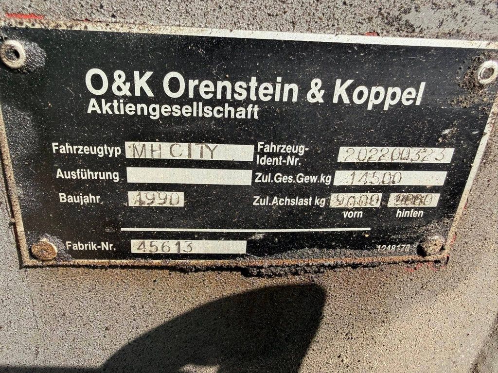 Radbagger O&K MH CITY Diesel 61kW 1990