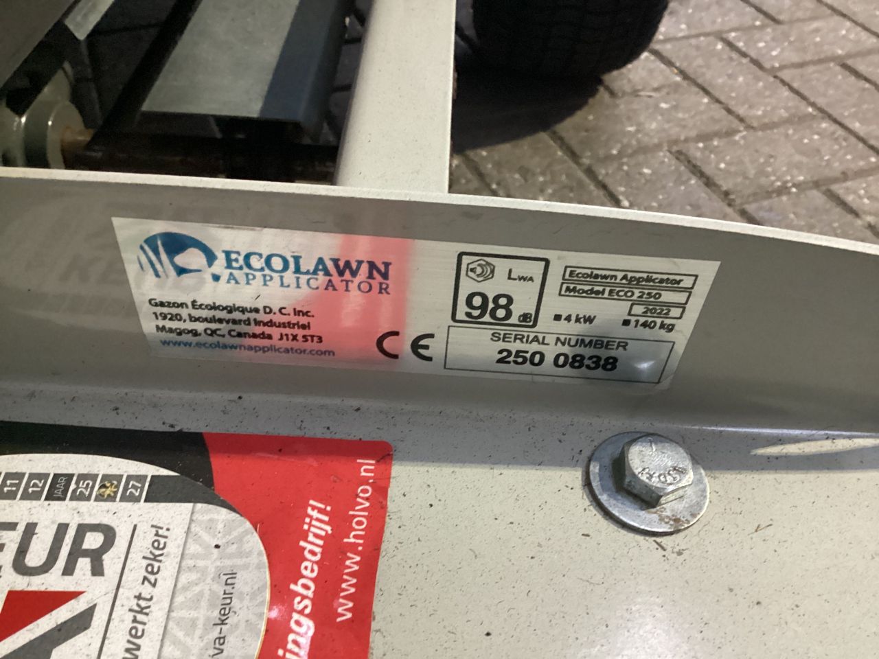 Ecolawn 250 compoststrooier (topdresser)