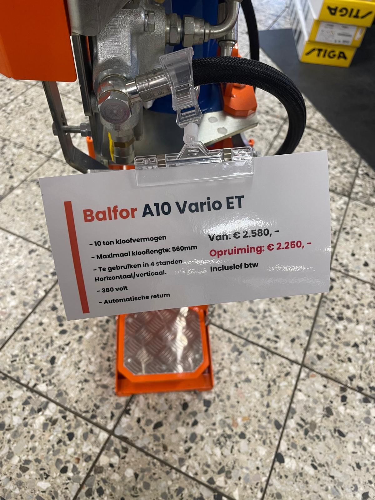 Balfor a10 vario et houtklover