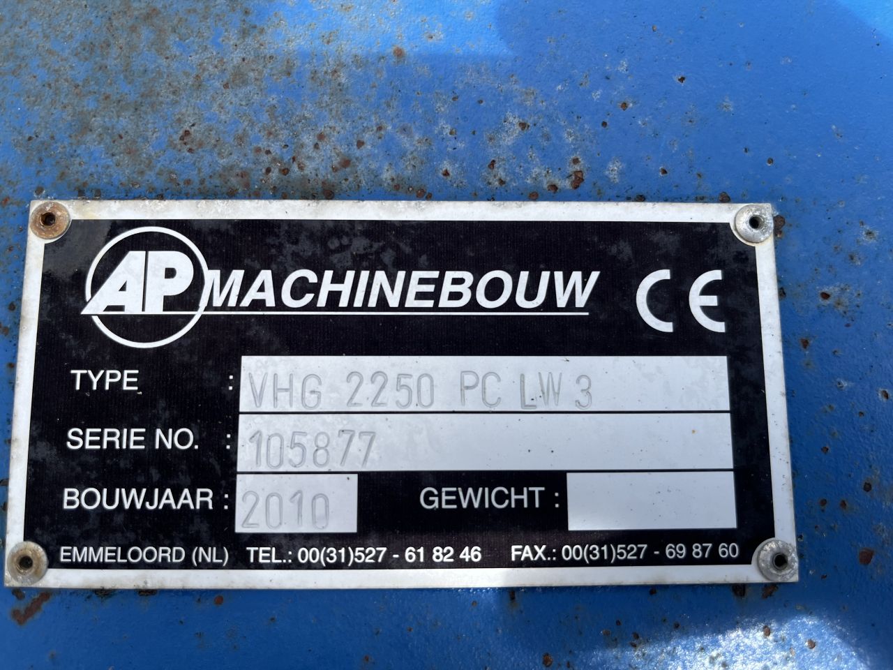 AP rolbezem type VHG 2250