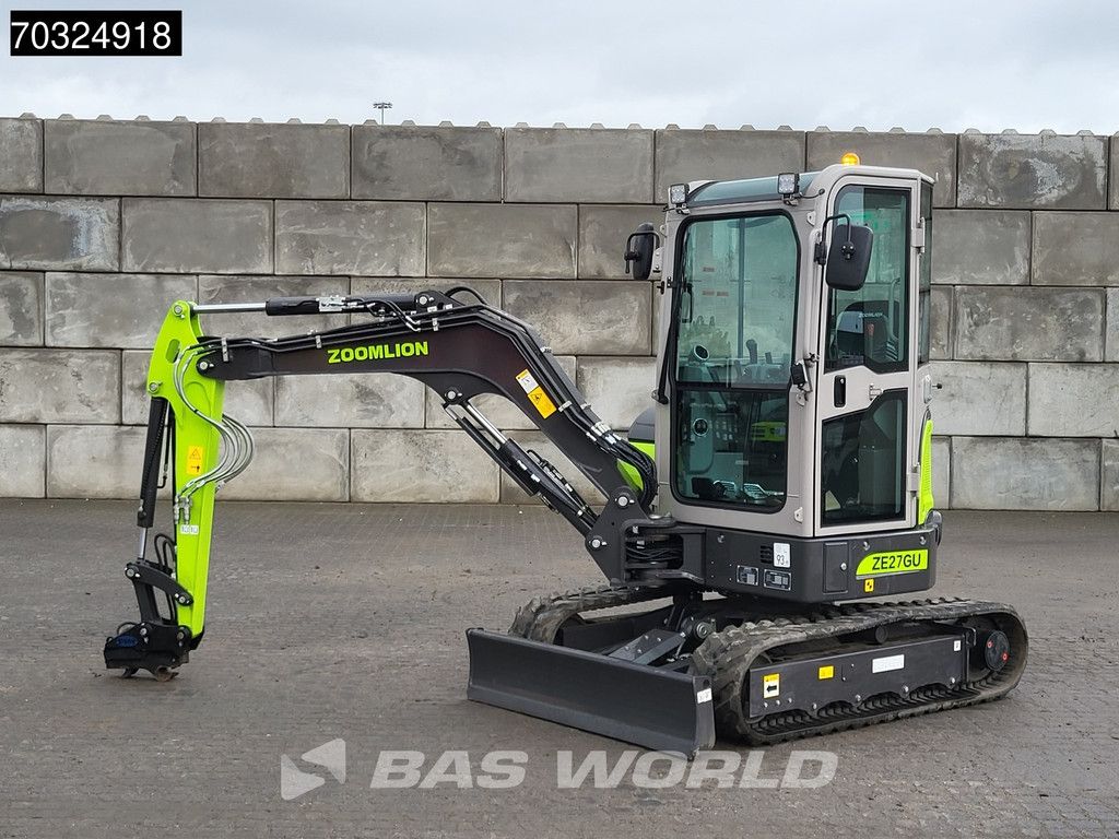 Zoomlion ZE27 GU KUBOTA ENGINE - PIN ON - CE CERTIFIED
