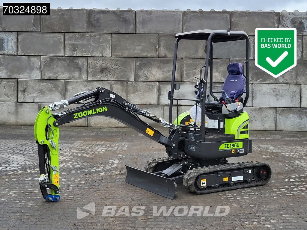 Zoomlion ZE18 GU KUBOTA ENGINE - CE CERTIFIED