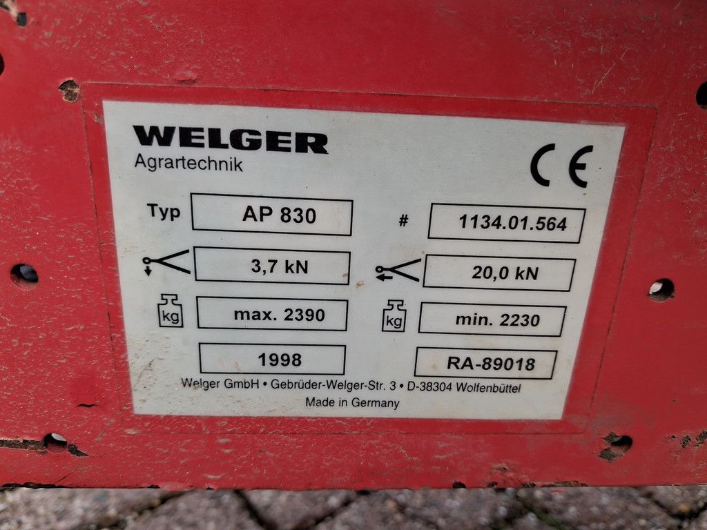 Welger AP 830 balenpers/minibalen