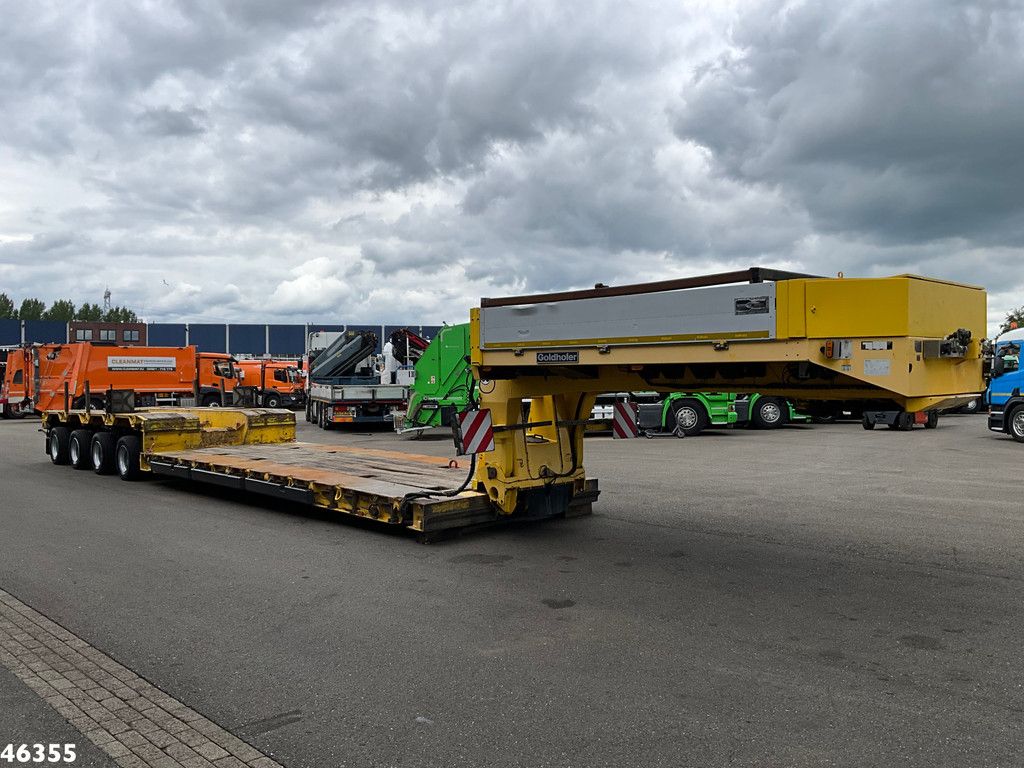 Goldhofer Extendable 4-assige semi-dieplader + 2-assige dolly