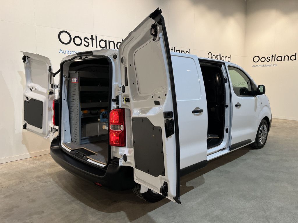 Opel Vivaro-e L2H1 Edition 75 kWh / 100% Elektrisch !! / Servicebus / Kast-inrichting / Airco / Cruise Control / PDC / 3-Zits / 21.400 KM !!