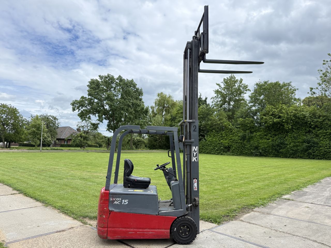 Nyk 1500KG elektrische heftruck + Sideshift (Japans)