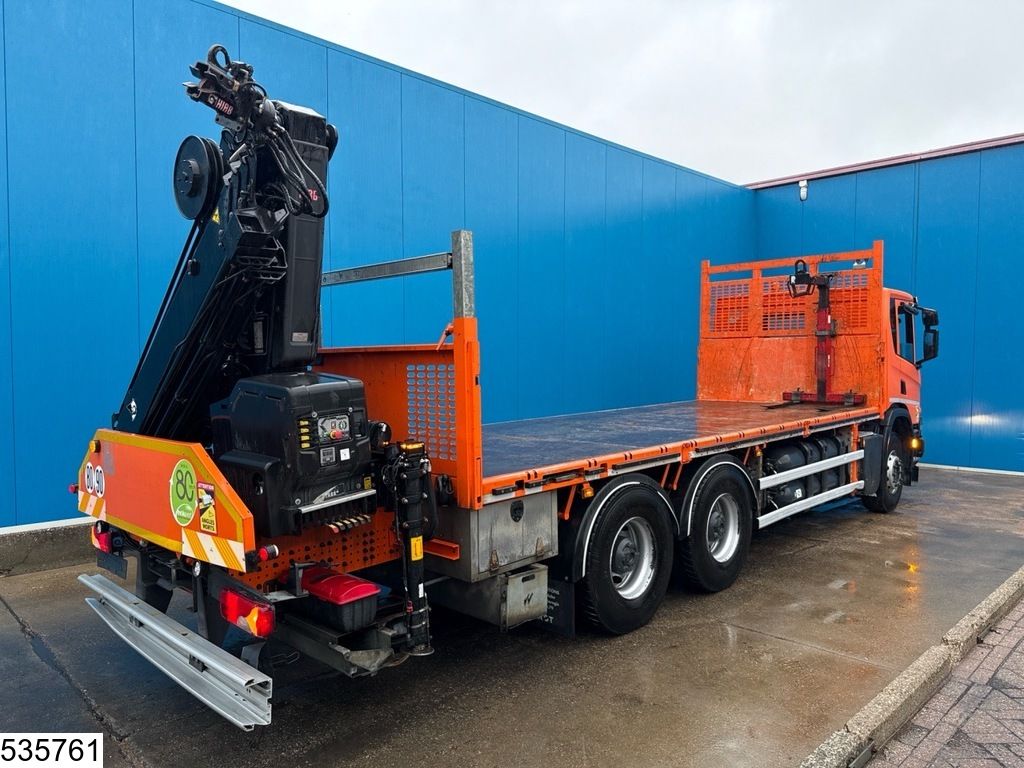 Scania P 340 6x4, EURO 6, CNG, Hiab, Remote