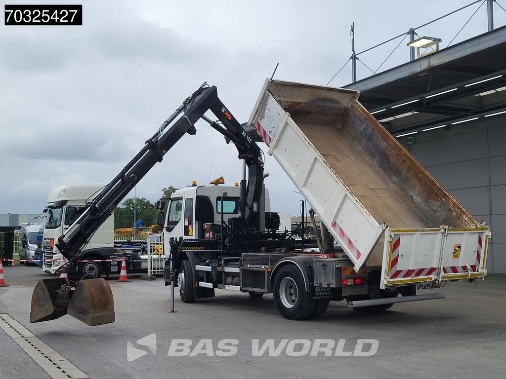 Renault C 280 4X2 HIAB 122 B-2 Hiduo Crane Kran 9m3 tipper Automatic Euro 6