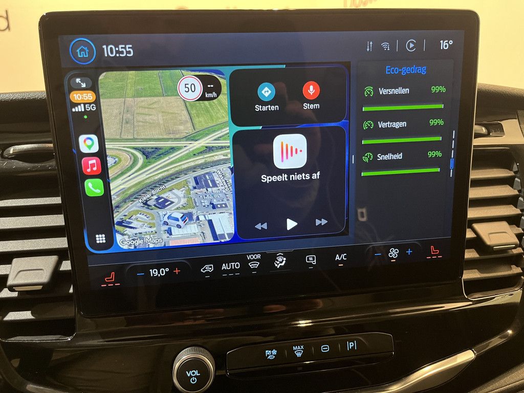 Ford E-Transit 390 (3500 kg) L2H2 Trend 68 kWh / 100% Elektrisch !! / Airco / Cruise Control / CarPlay / Camera / Navigatie / 3-Zits / 4.000 KM !!