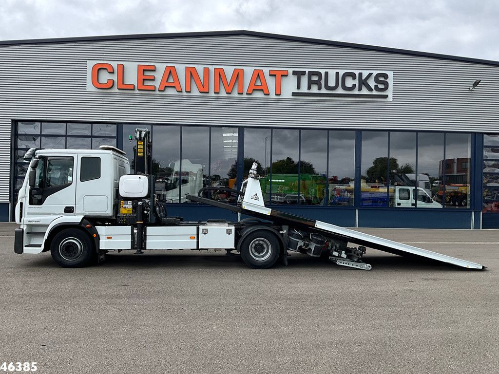 Iveco Eurocargo ML160E32 Euro 6 Falkom Abschlepp + Palfinger 19 Tonmeter laadkraan