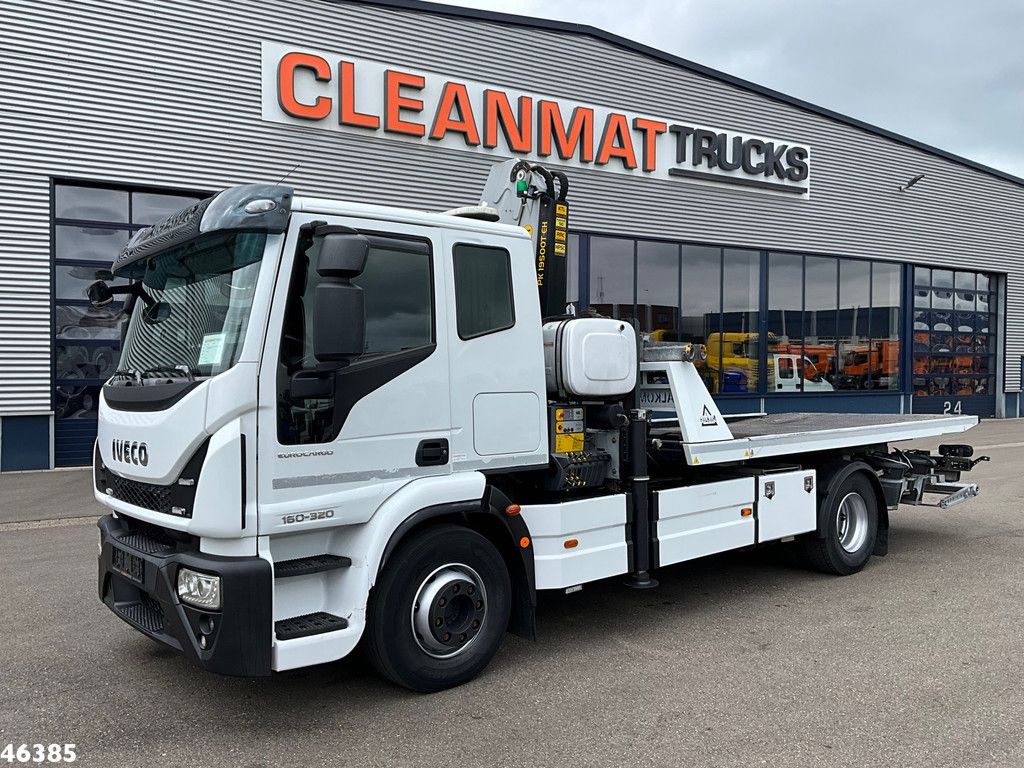 Iveco Eurocargo ML160E32 Euro 6 Falkom Abschlepp + Palfinger 19 Tonmeter laadkraan