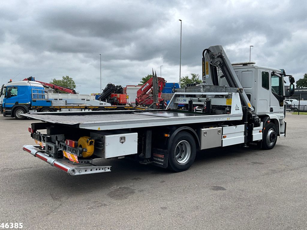 Iveco Eurocargo ML160E32 Euro 6 Falkom Abschlepp + Palfinger 19 Tonmeter laadkraan
