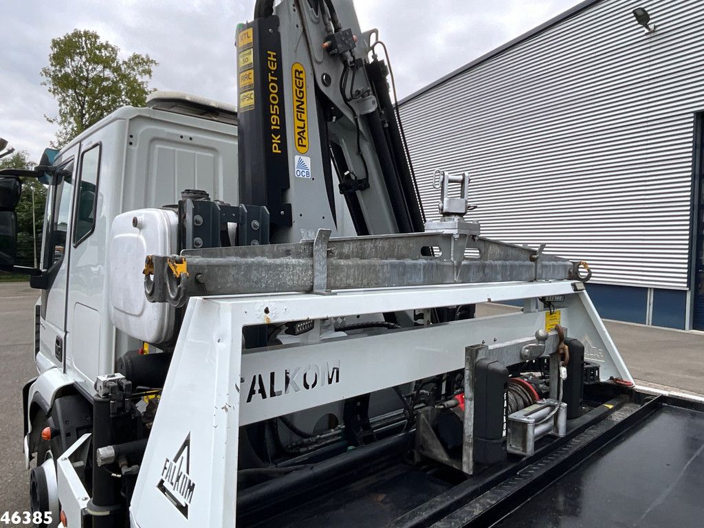 Iveco Eurocargo ML160E32 Euro 6 Falkom Abschlepp + Palfinger 19 Tonmeter laadkraan