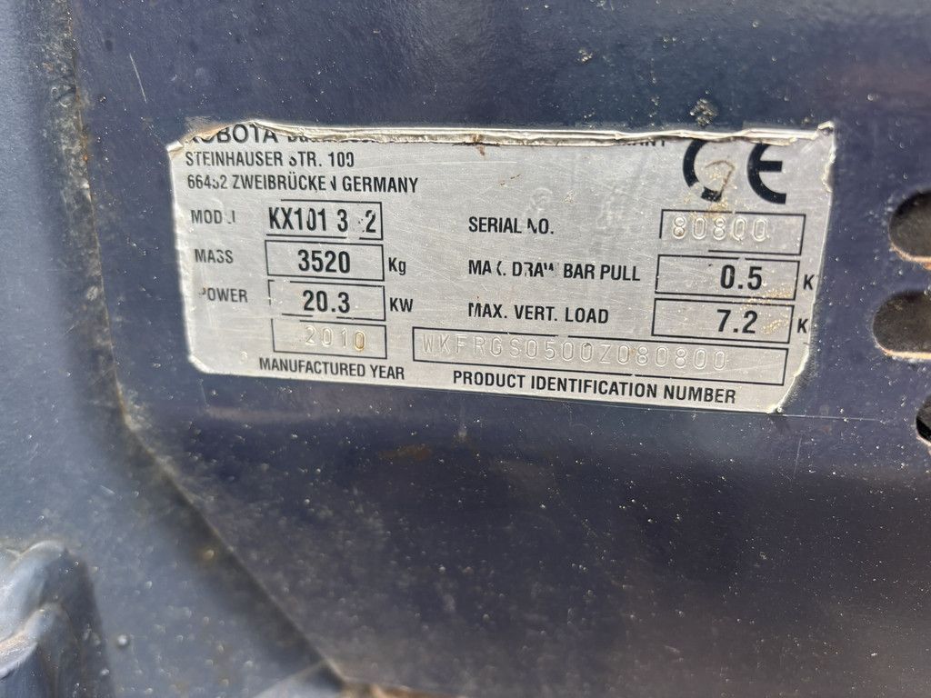 Kubota KX101-3 Alfa 2